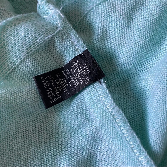 NEW SAVE THE OCEAN Knit Twist Poncho Wrap Light Green - Picture 10 of 15